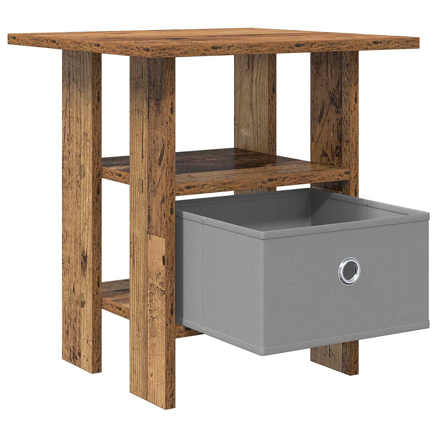 vidaXL Κομοδίνο 2 pcs Παλιό ξύλο 41 x 40 x 45 εκ Επεξεργασμένο ξύλο