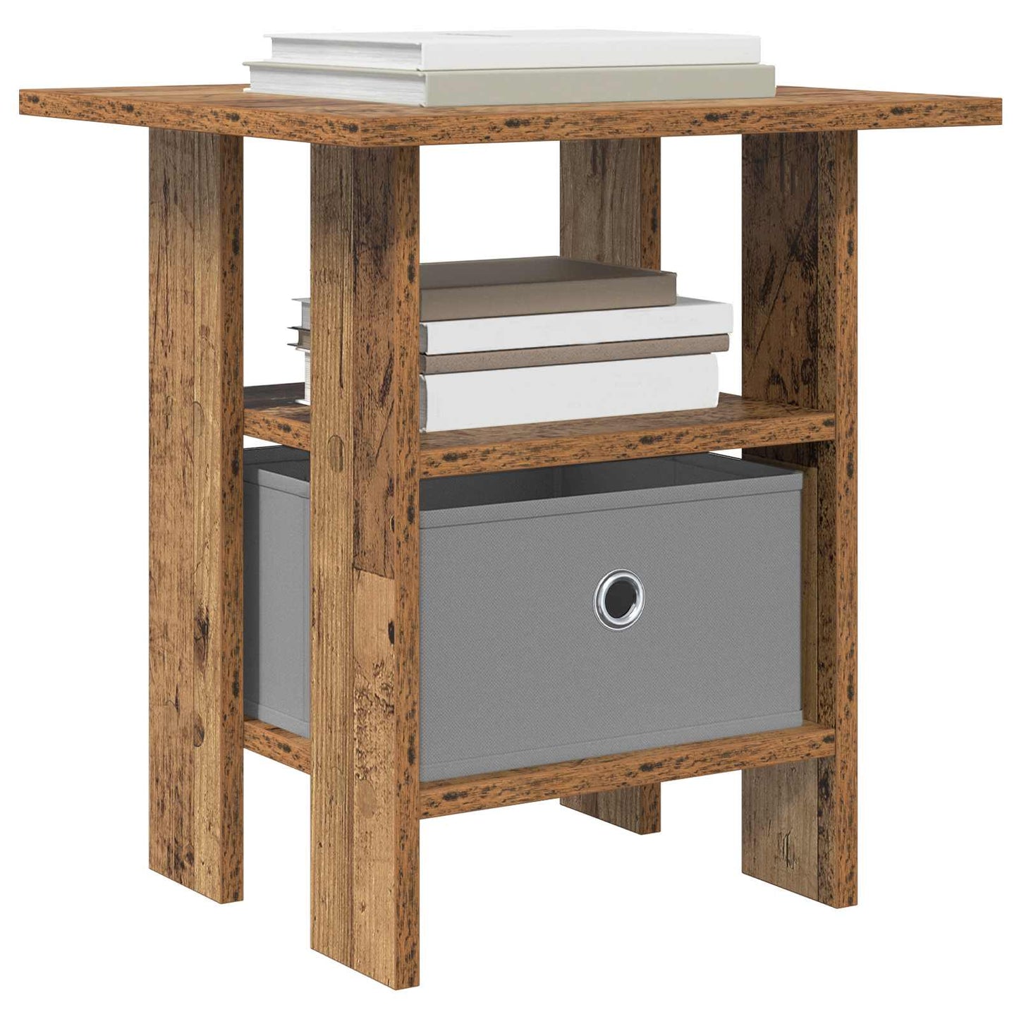 vidaXL Κομοδίνο 2 pcs Παλιό ξύλο 41 x 40 x 45 εκ Επεξεργασμένο ξύλο