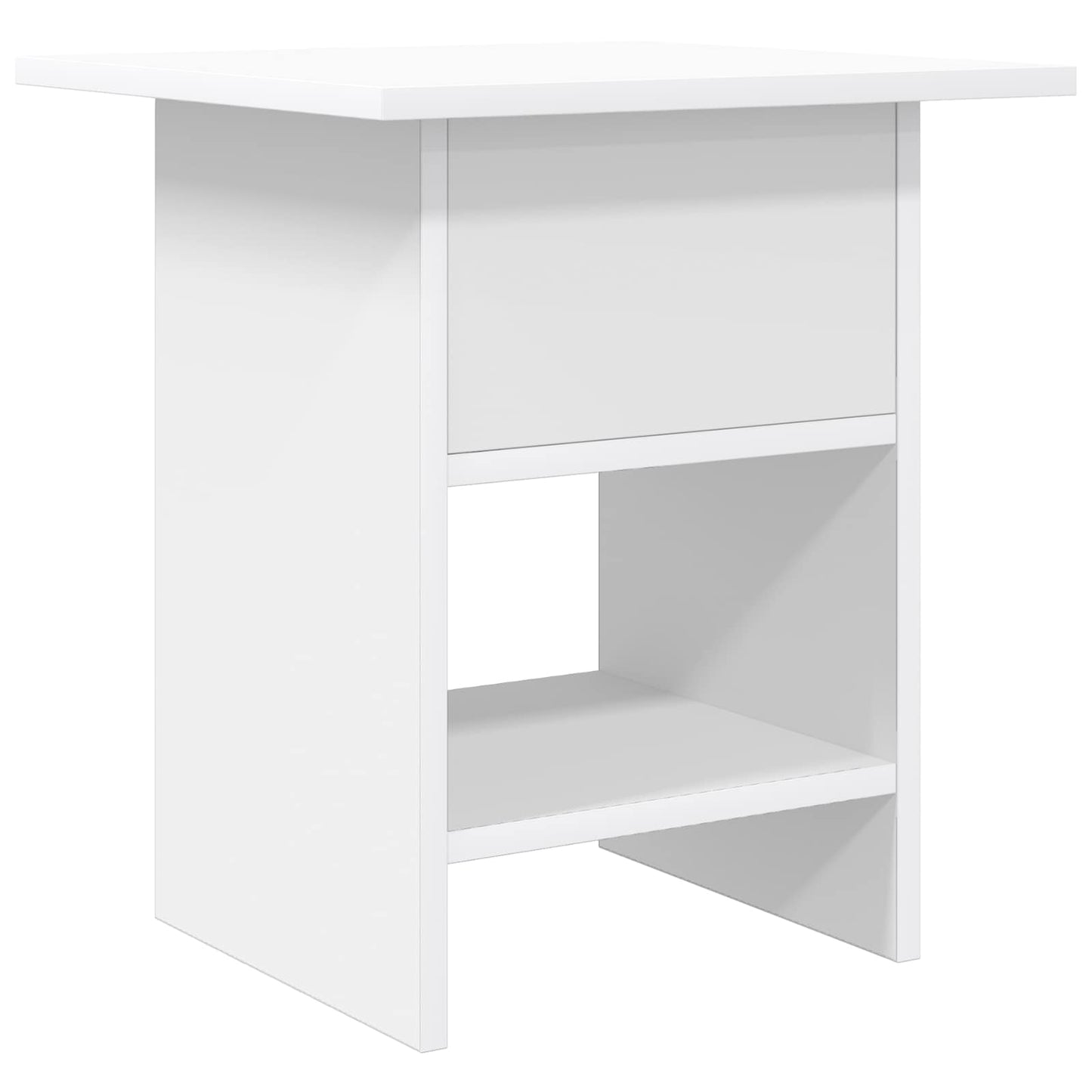 vidaXL Κομοδίνο 2 pcs Λευκό 41 x 40 x 45 εκ Επεξεργασμένο ξύλο
