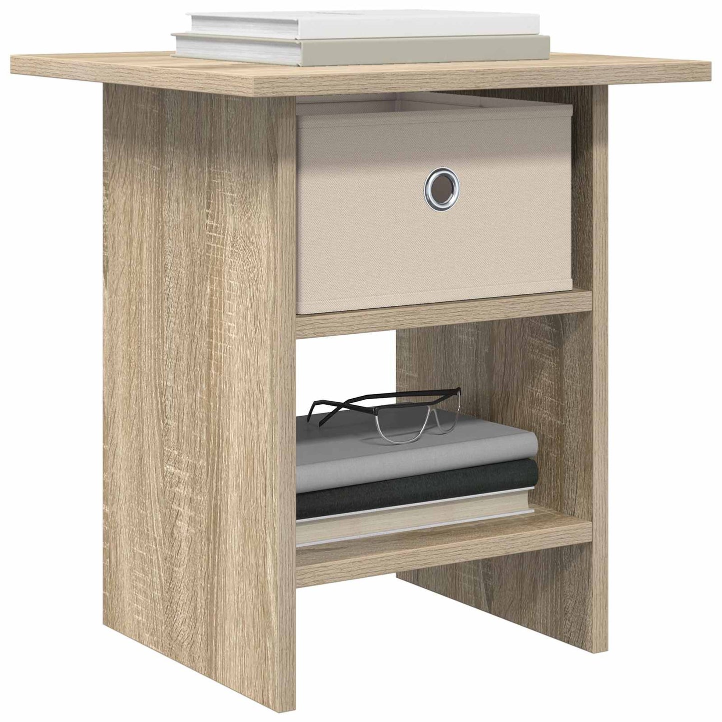 vidaXL Κομοδίνο Δρύς Sonoma 41 x 40 x 45 εκ Επεξεργασμένο ξύλο