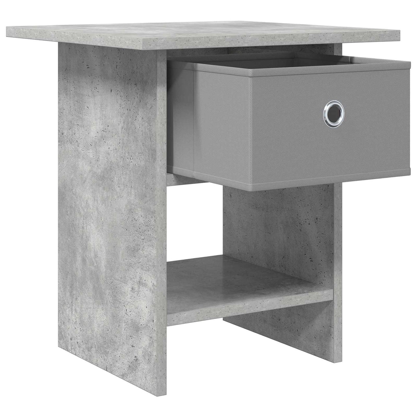 vidaXL Κομοδίνο Σκυρόδεμα Γκρι 41 x 40 x 45 εκ Επεξεργασμένο ξύλο