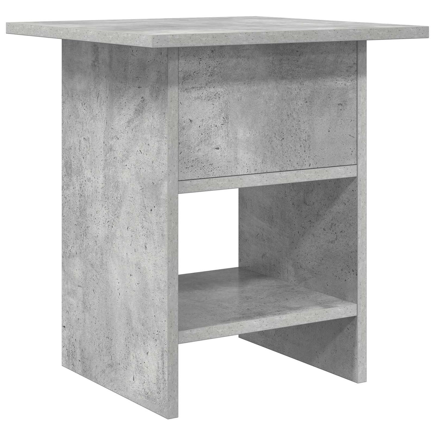 vidaXL Κομοδίνο Σκυρόδεμα Γκρι 41 x 40 x 45 εκ Επεξεργασμένο ξύλο