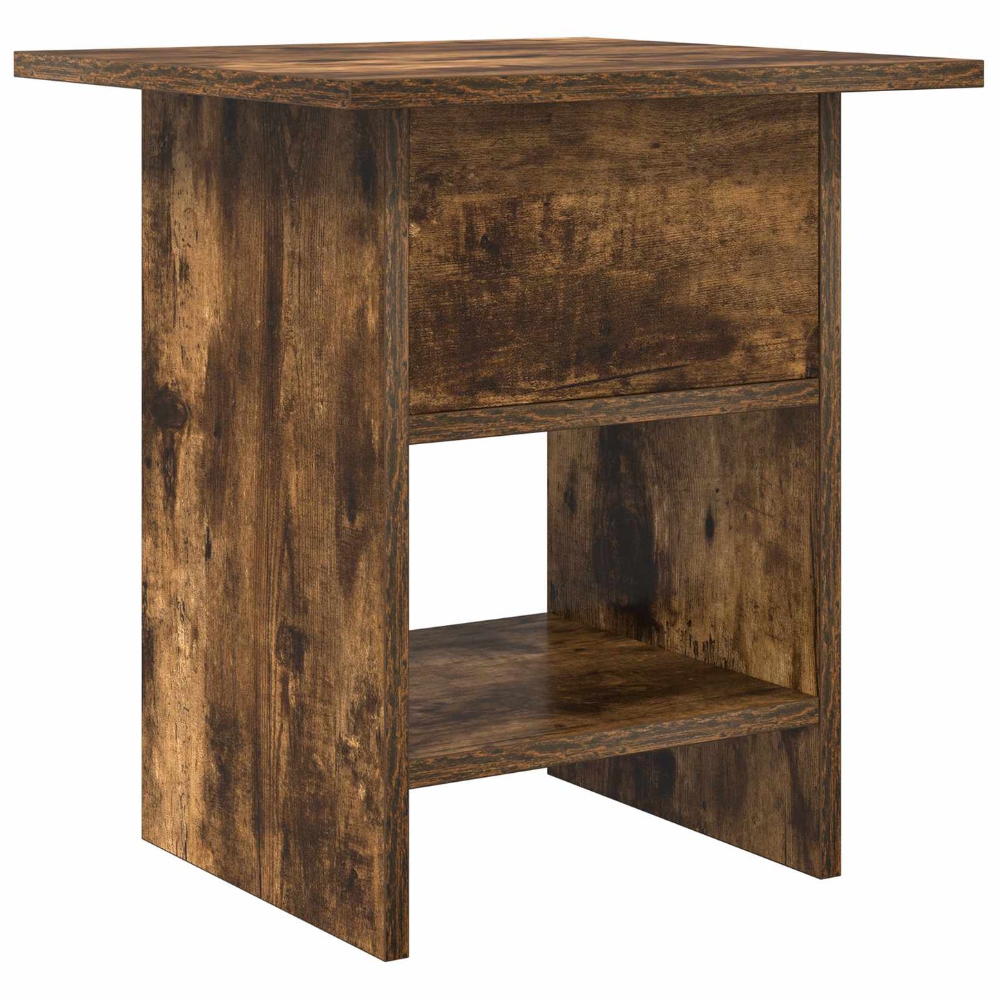vidaXL Κομοδίνο 2 pcs Καπνιστό Δρύς 41 x 40 x 45 εκ Επεξεργασμένο ξύλο
