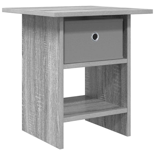 vidaXL Κομοδίνο Γκρίζο Σονομα 41 x 40 x 45 εκ Επεξεργασμένο Ξύλο