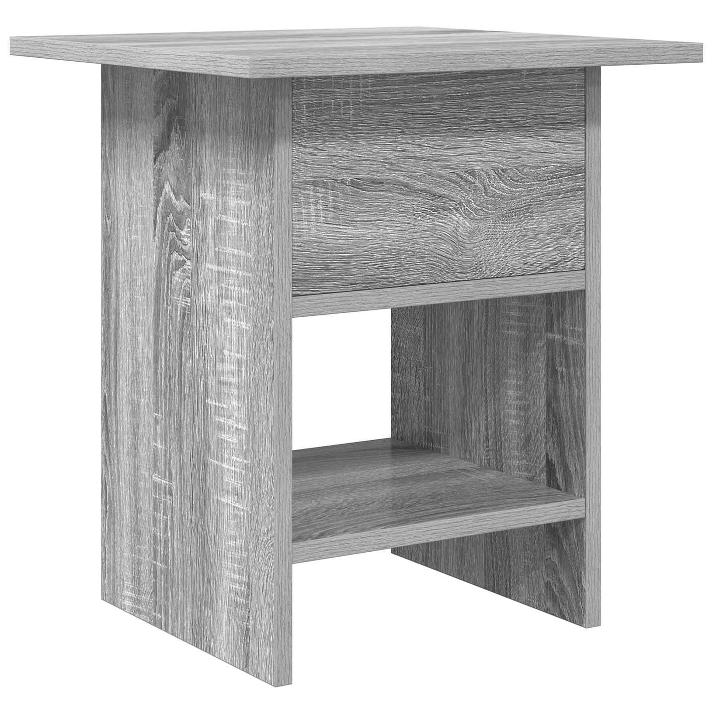 vidaXL Κομοδίνο Γκρίζο Σονομα 41 x 40 x 45 εκ Επεξεργασμένο ξύλο