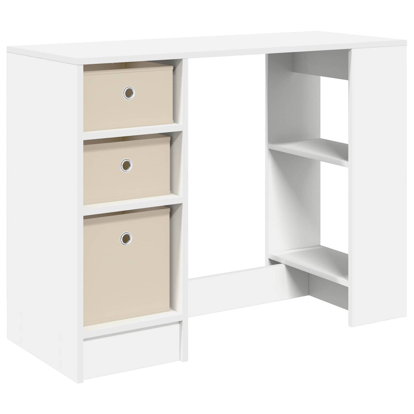 vidaXL Γραφείο Λευκό 100 x 40 x 75 cm Επεξεργασμένο Ξύλο