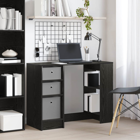 vidaXL Γραφείο Μαύρη Οξυά 100 x 40 x 75 cm Επεξεργασμένο Ξύλο