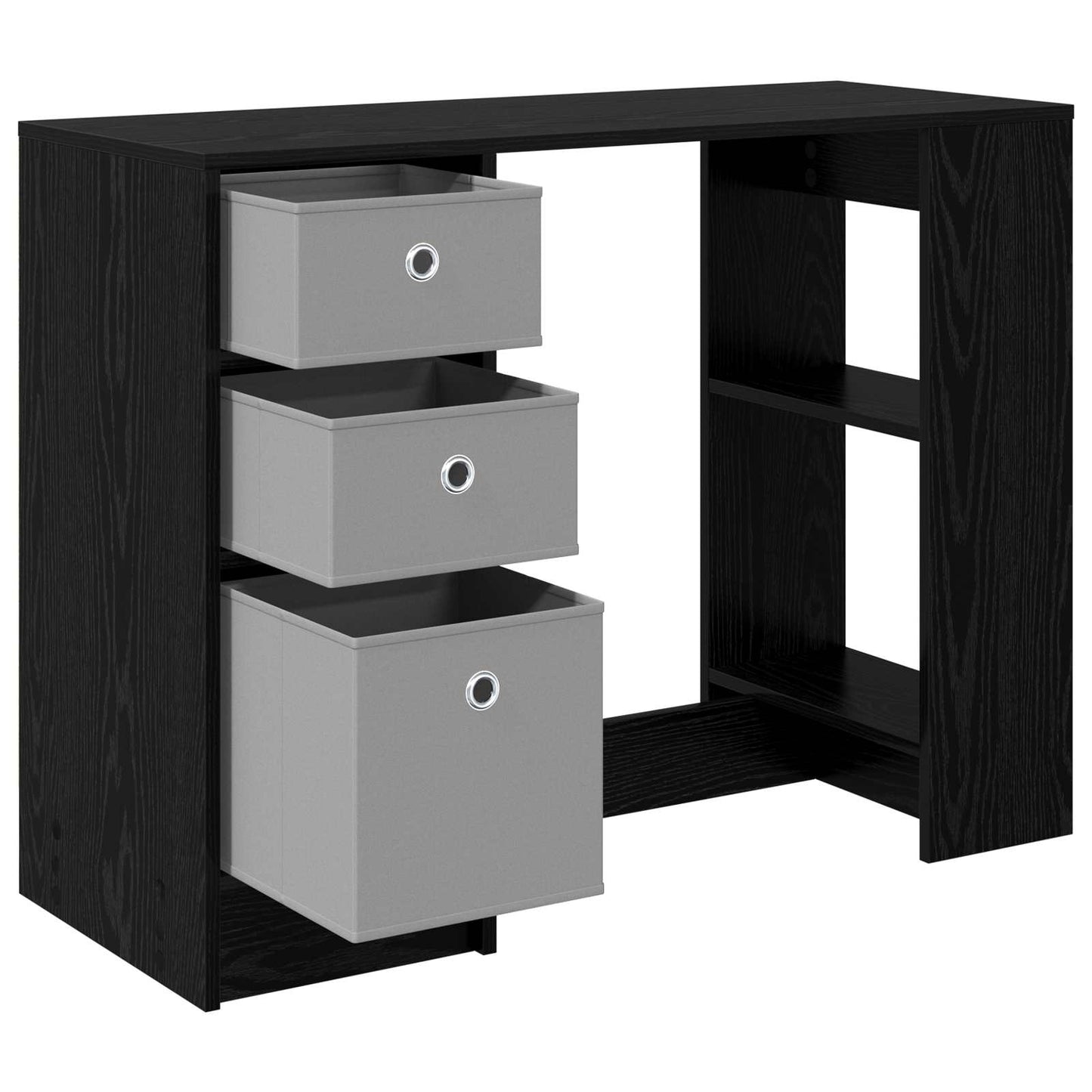 vidaXL Γραφείο Μαύρη Οξυά 100 x 40 x 75 cm Επεξεργασμένο Ξύλο