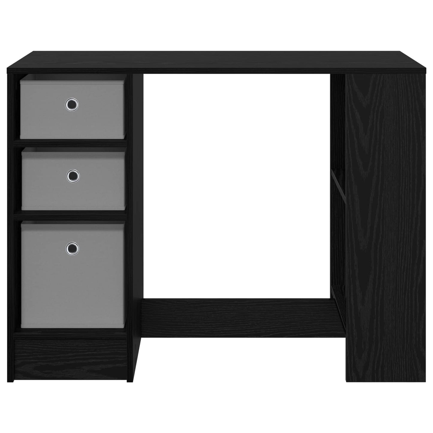 vidaXL Γραφείο Μαύρη Οξυά 100 x 40 x 75 cm Επεξεργασμένο Ξύλο