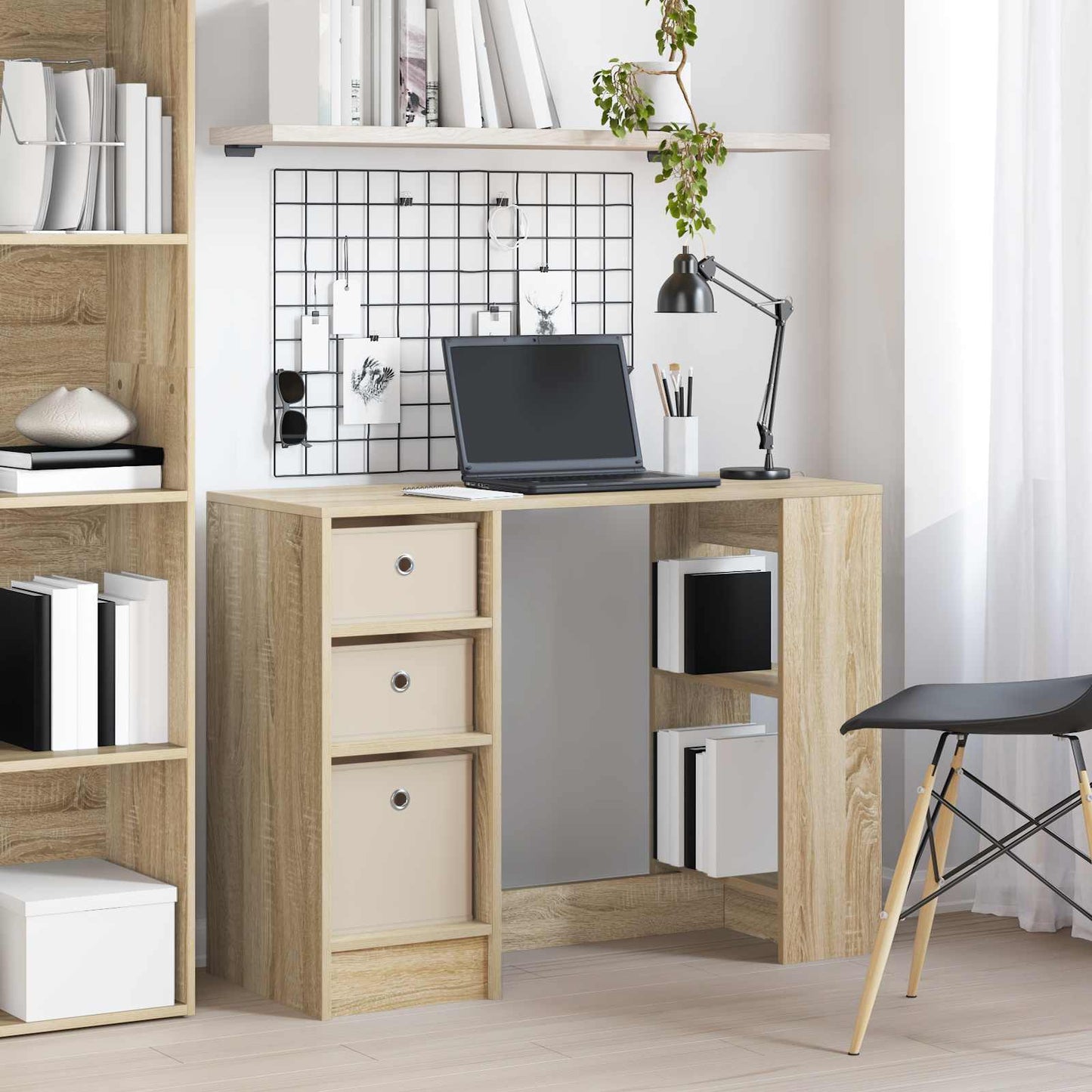 vidaXL Γραφείο Δρύς Sonoma 100 x 40 x 75 cm Επεξεργασμένο Ξύλο