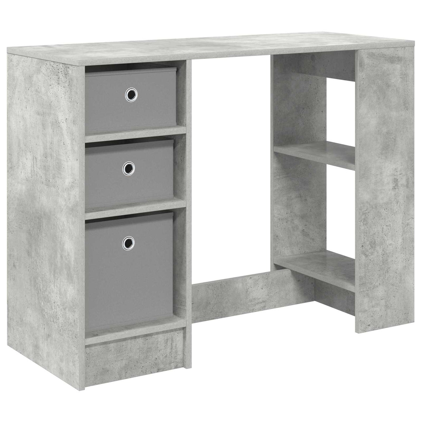 vidaXL Γραφείο Σκυρόδεμα Γκρι 100 x 40 x 75 cm Επεξεργασμένο Ξύλο