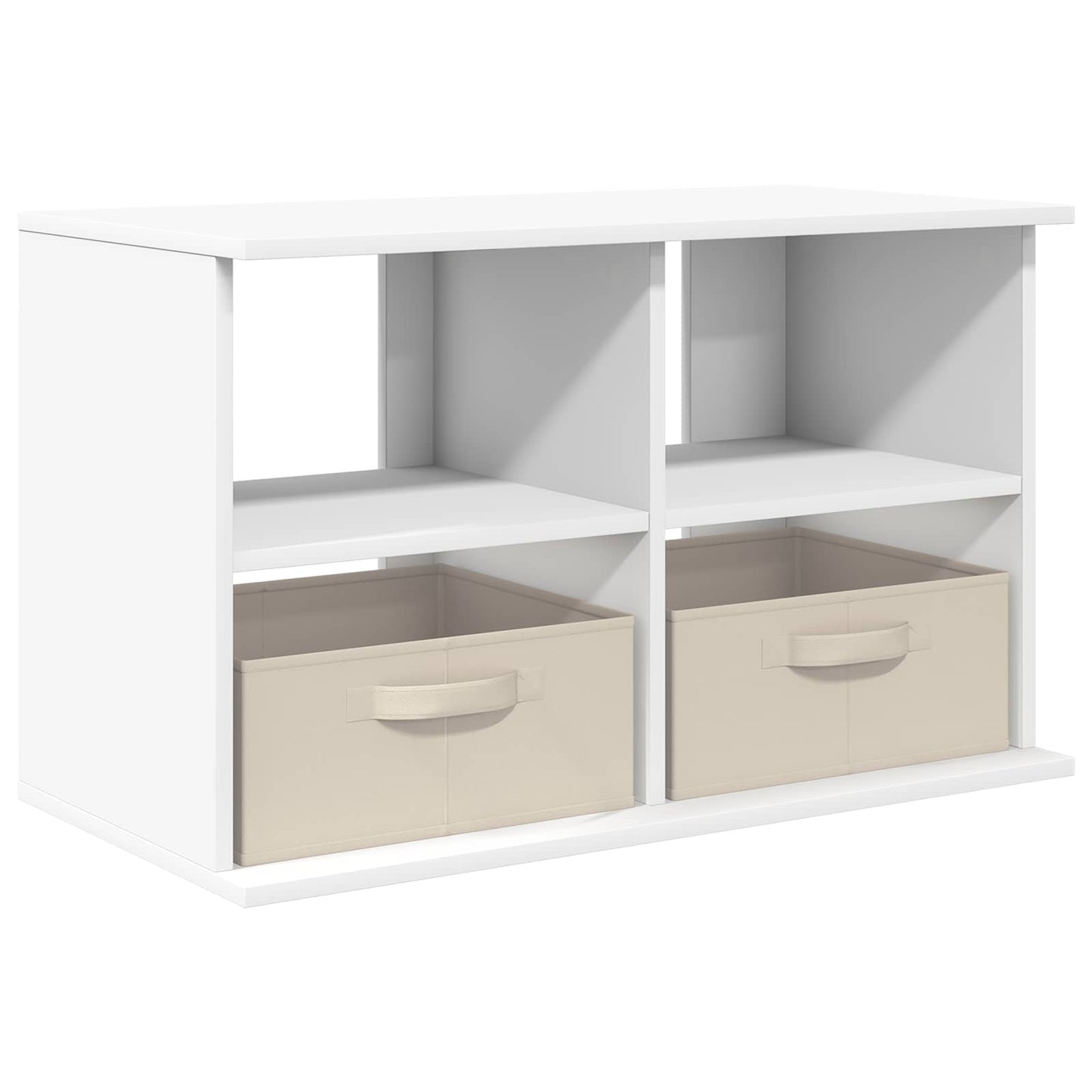 vidaXL Βάση τηλεόρασης με συρτάρι Λευκό 79 x 40 x 48 εκ