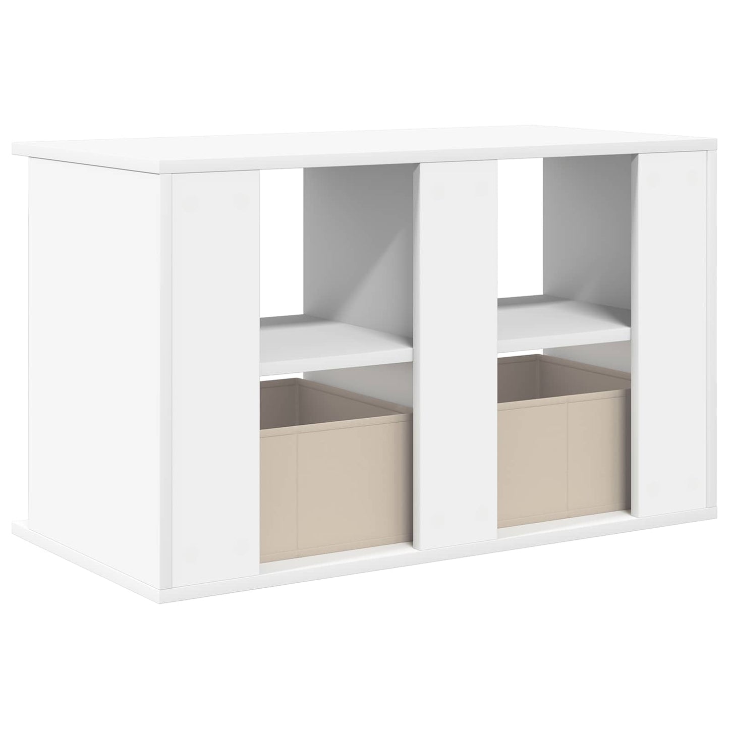 vidaXL Βάση τηλεόρασης με συρτάρι Λευκό 79 x 40 x 48 εκ