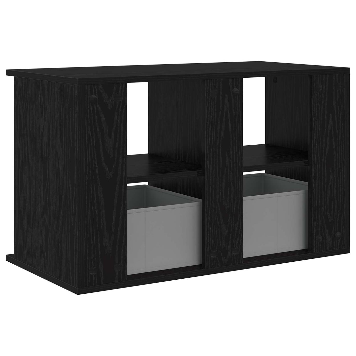 vidaXL Βάση τηλεόρασης με συρτάρι Μαύρη Οξυά 79 x 40 x 48 εκ