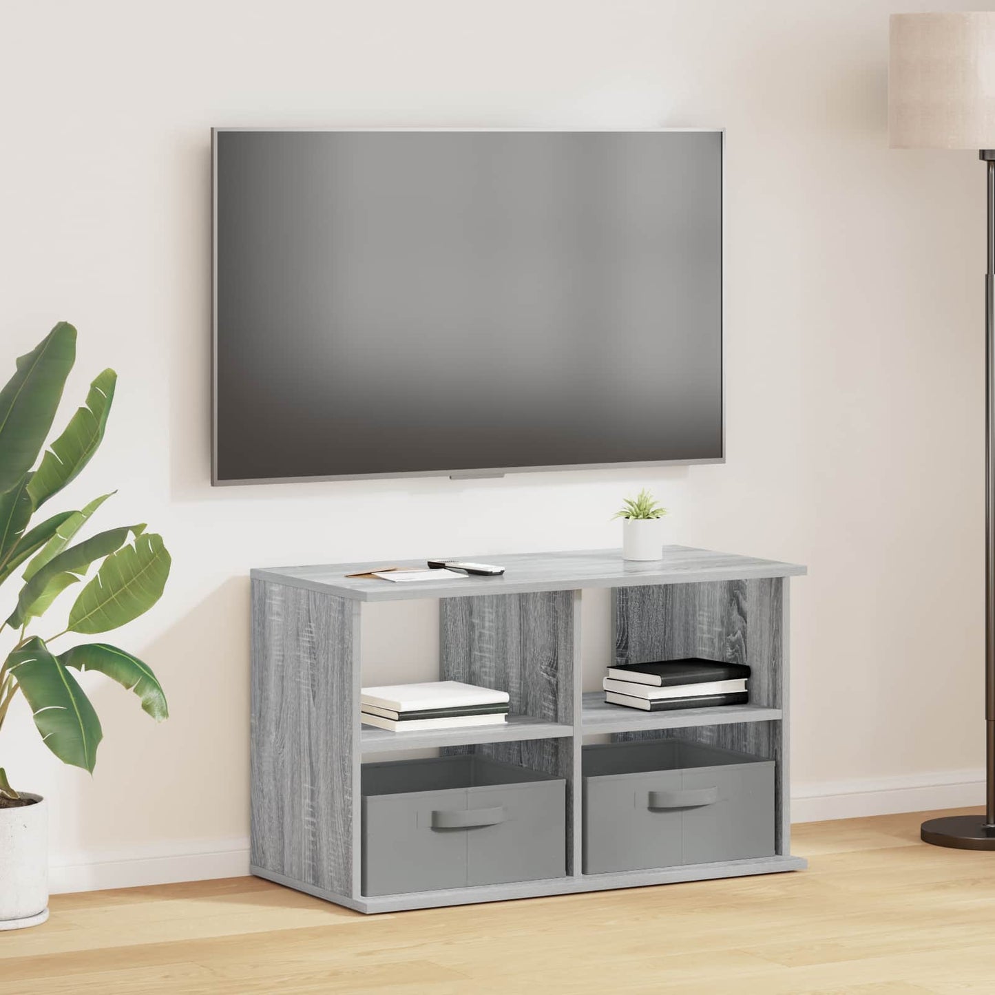 vidaXL Βάση τηλεόρασης 79 x 40 x 48 εκ Γκρι Sonoma