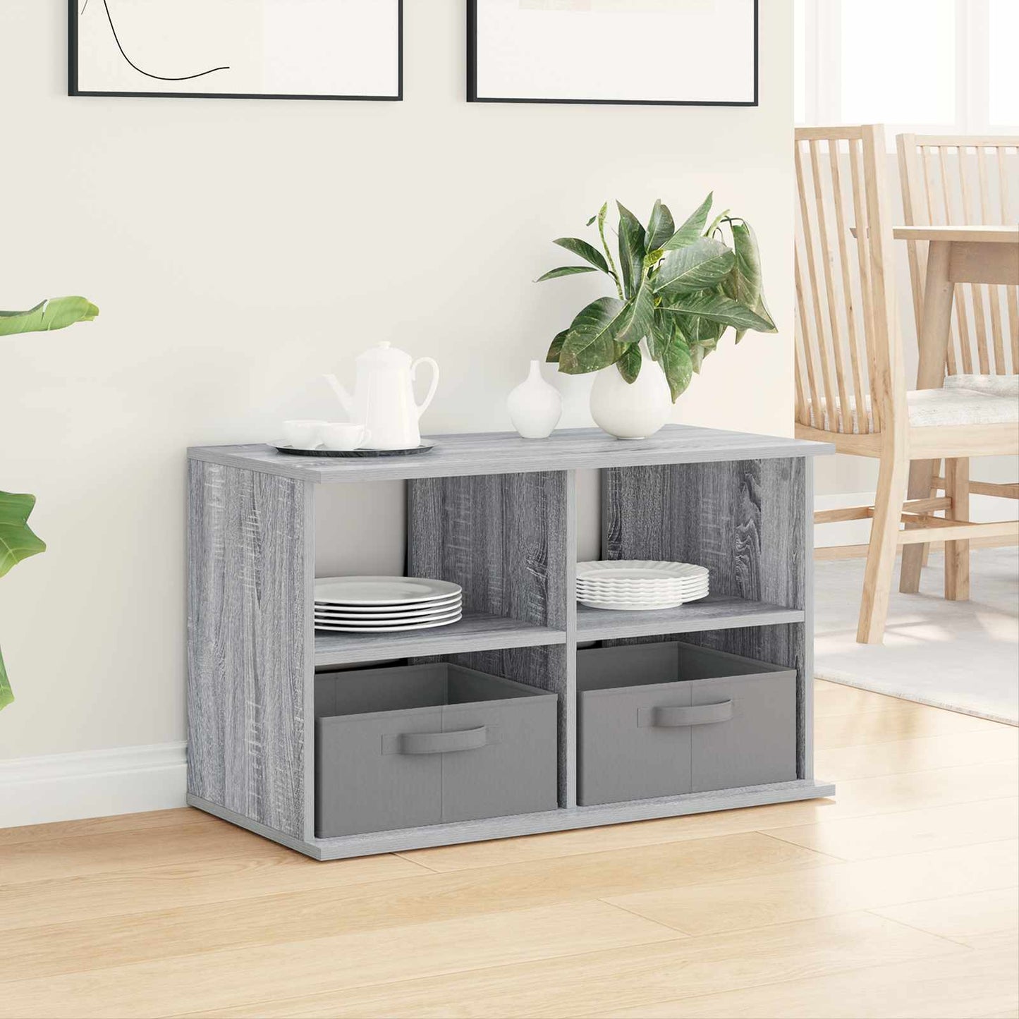 vidaXL Βάση τηλεόρασης 79 x 40 x 48 εκ Γκρι Sonoma