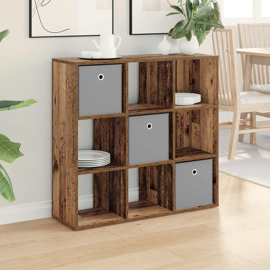 vidaXL Πλαϊνό γραφείο με συρτάρι Παλιό ξύλο 88,5 x 29 x 84,5 εκ.