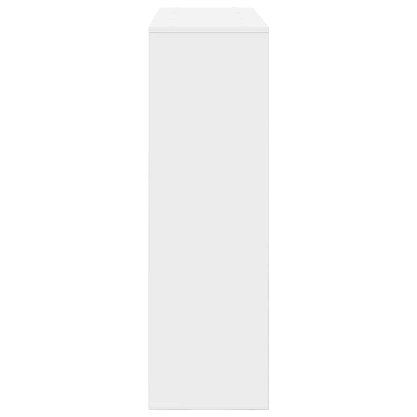 vidaXL Πλαϊνό γραφείο με συρτάρι Λευκό 102 x 31 x 99,5 εκ.
