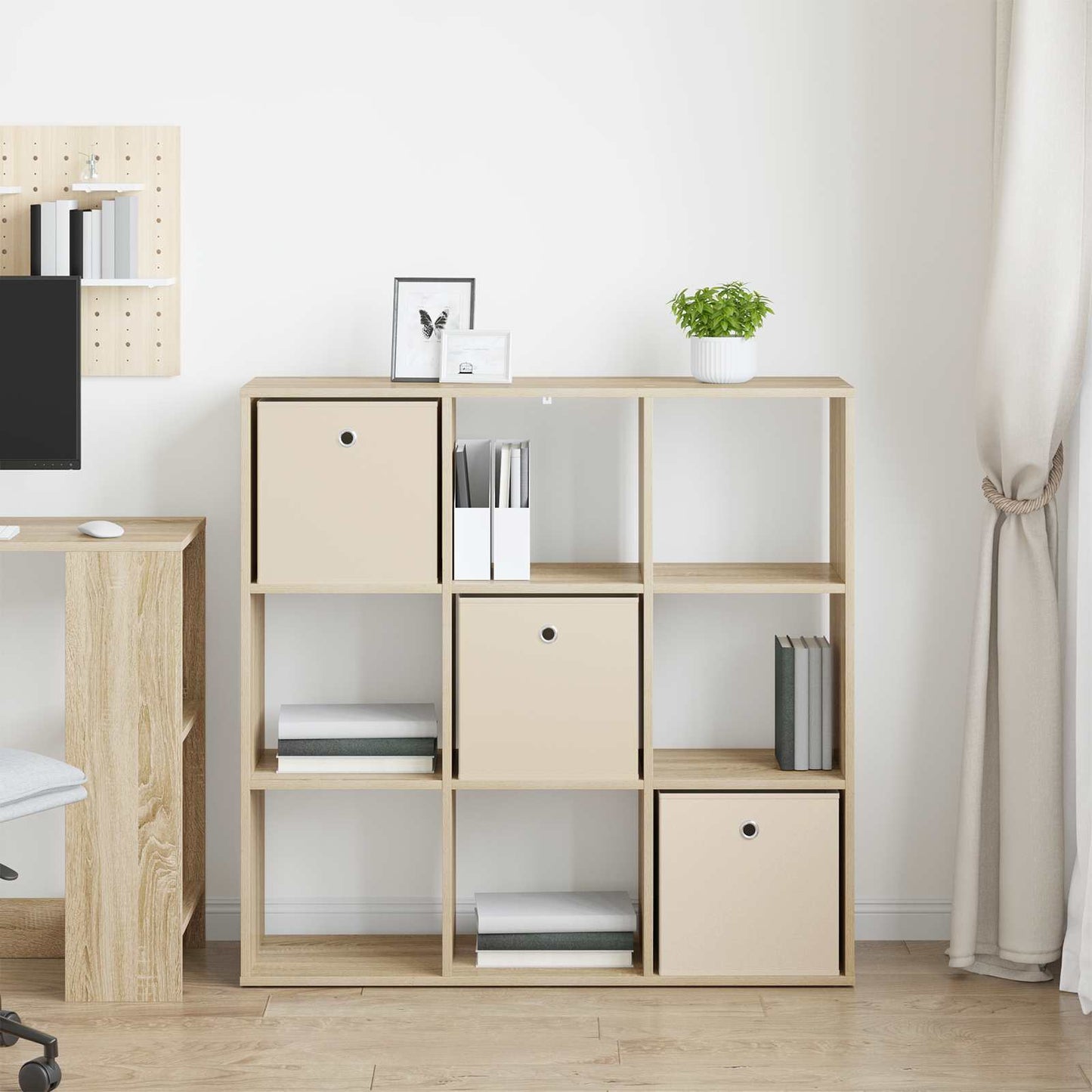 vidaXL Πλαϊνό γραφείο με συρτάρι Δρύς Sonoma 102 x 31 x 99,5 εκ.