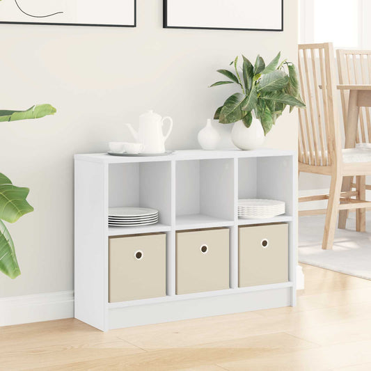 vidaXL Πλαϊνό γραφείο με συρτάρι Λευκό 73,5 x 22,5 x 53,5 εκ