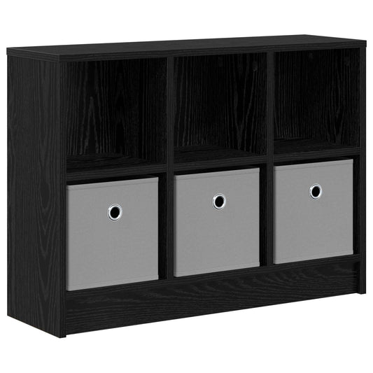 vidaXL Πλαϊνό γραφείο με συρτάρι Μαύρη Οξυά 73,5 x 22,5 x 53,5 εκ