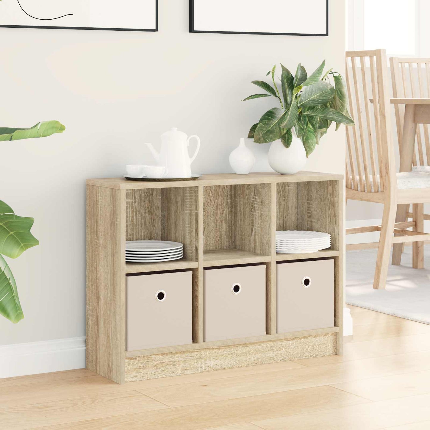 vidaXL Πλαϊνό γραφείο με συρτάρι Δρύς Sonoma 73,5 x 22,5 x 53,5 εκ
