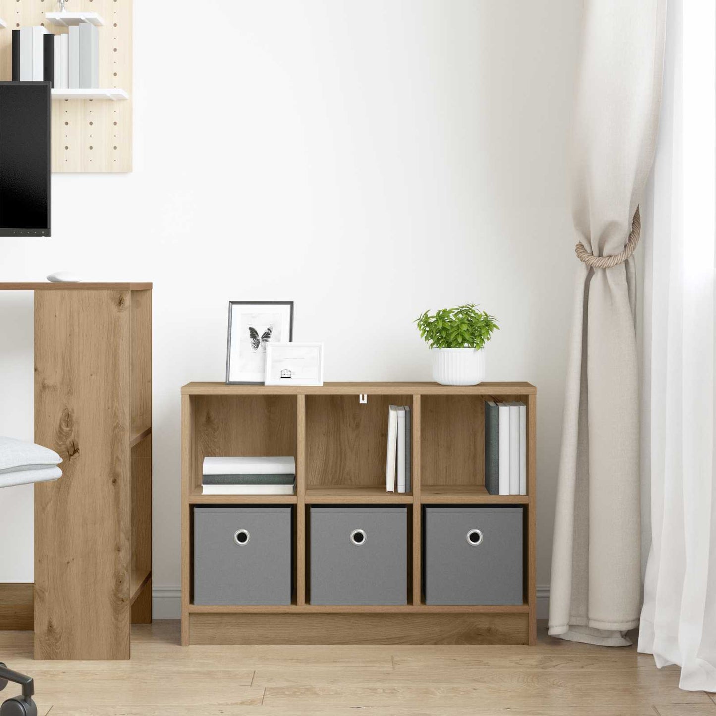 vidaXL Πλαϊνό γραφείο Artisan Oak 73,5 x 22,5 x 53,5 εκ