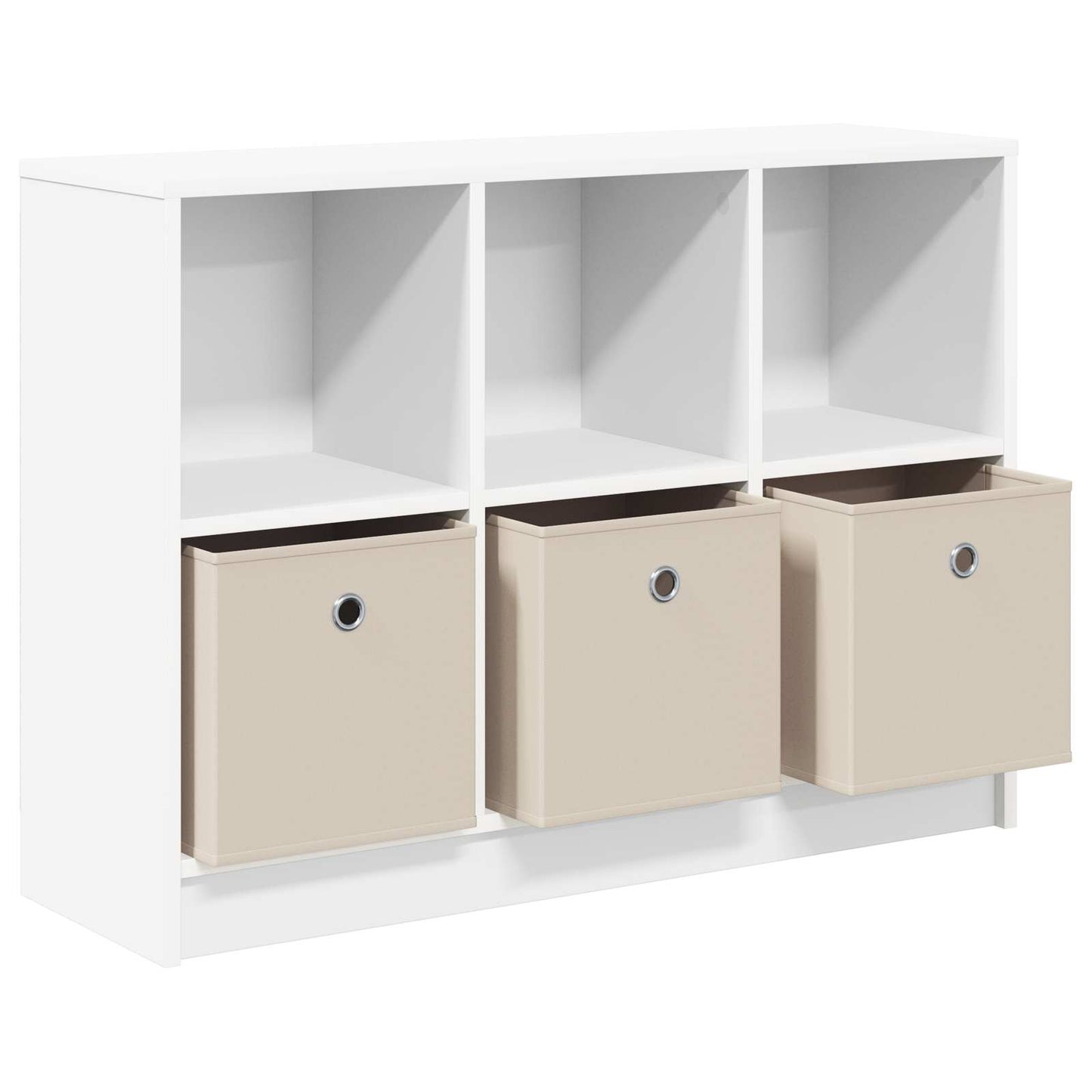 vidaXL Πλαϊνό γραφείο με συρτάρι Λευκό 88,5 x 27,5 x 63,5 εκ