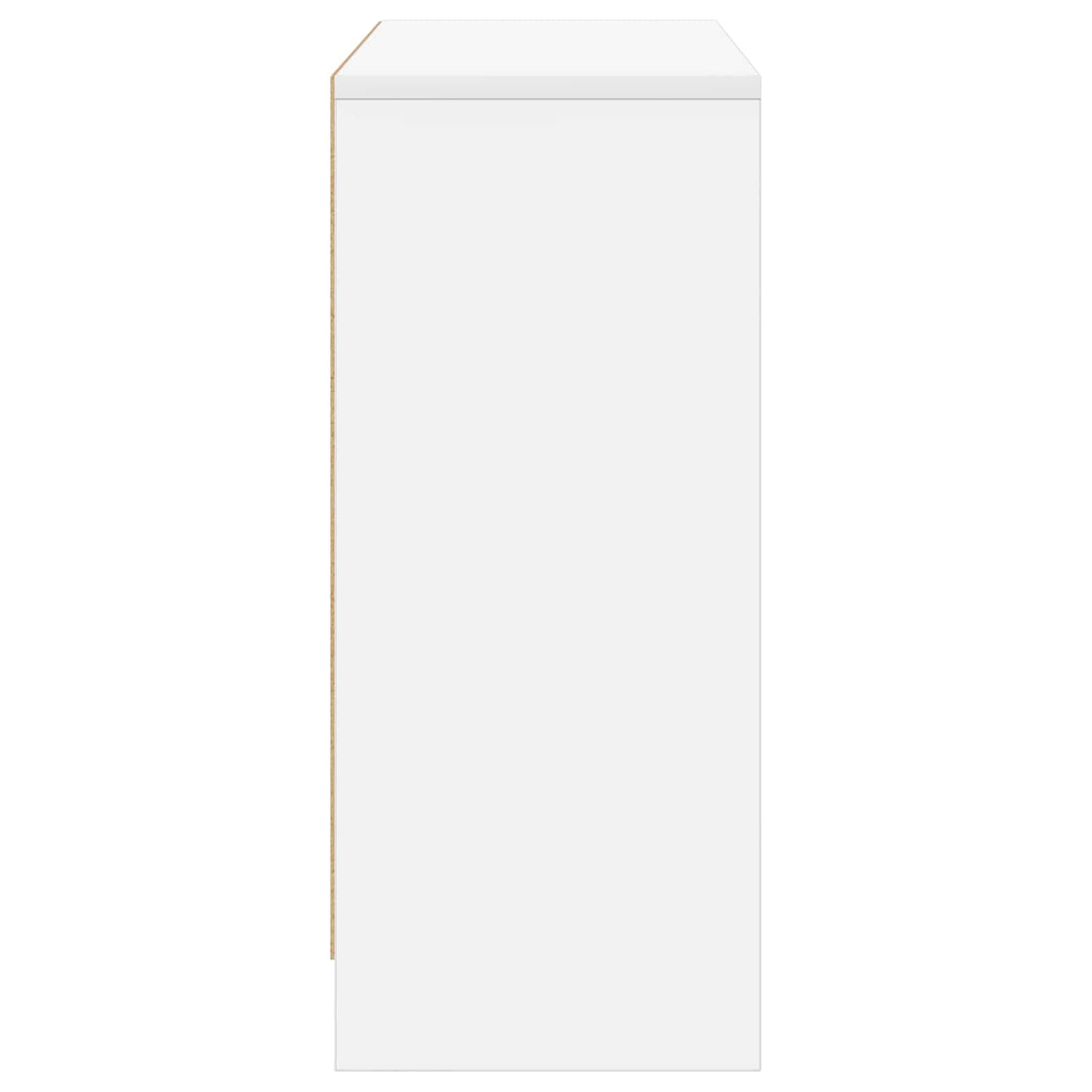 vidaXL Πλαϊνό γραφείο με συρτάρι Λευκό 88,5 x 27,5 x 63,5 εκ