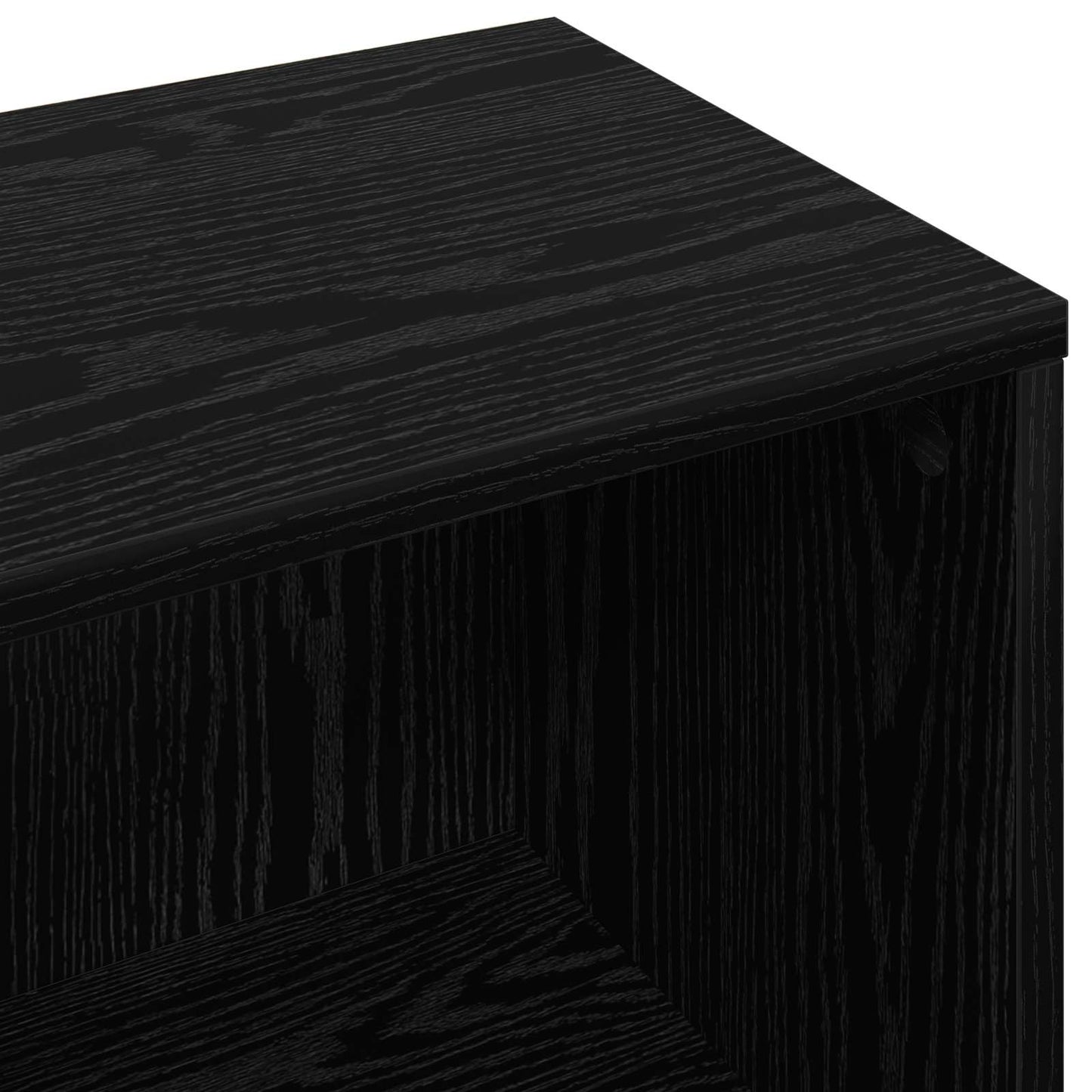 vidaXL Πλαϊνό γραφείο με συρτάρι Μαύρη Οξυά 88,5 x 27,5 x 63,5 εκ