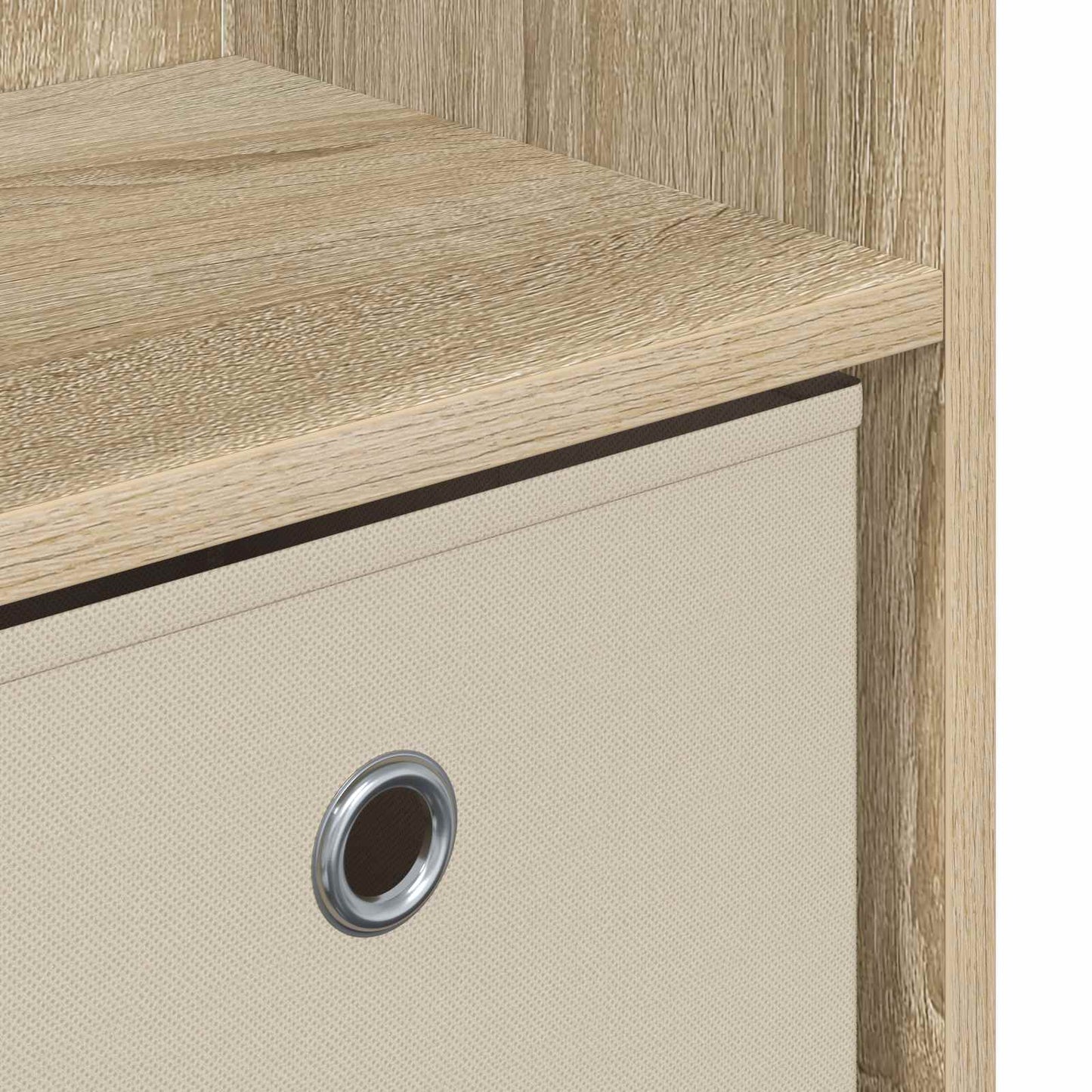 vidaXL Πλαϊνό γραφείο με συρτάρι Δρύς Sonoma 88,5 x 27,5 x 63,5 εκ