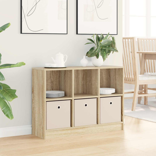 vidaXL Πλαϊνό γραφείο με συρτάρι Δρύς Sonoma 88,5 x 27,5 x 63,5 εκ