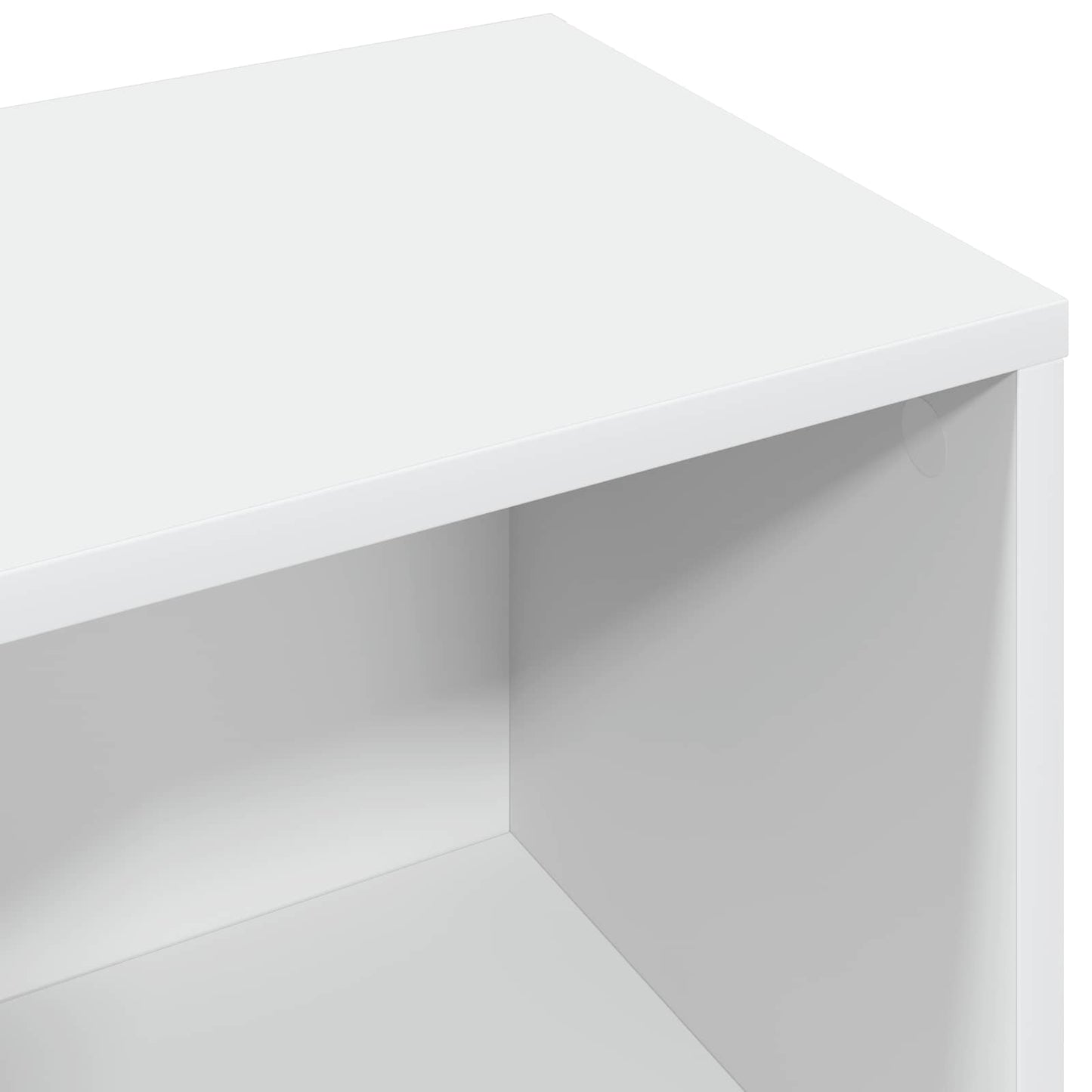vidaXL Πλαϊνό γραφείο με συρτάρι Λευκό 102 x 32 x 73,5 εκ