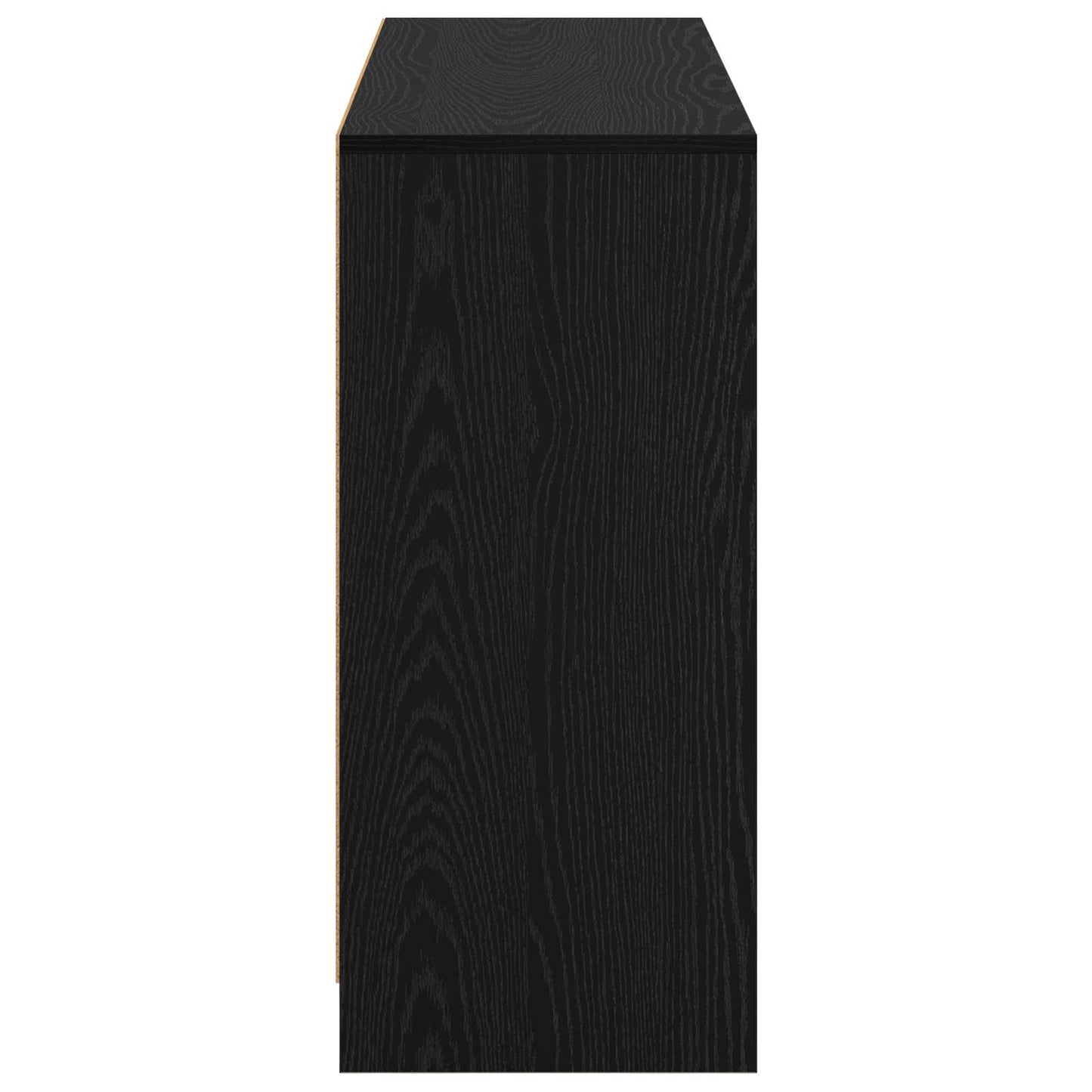 vidaXL Πλαϊνό γραφείο με συρτάρι Μαύρη Οξυά 102 x 32 x 73,5 εκ