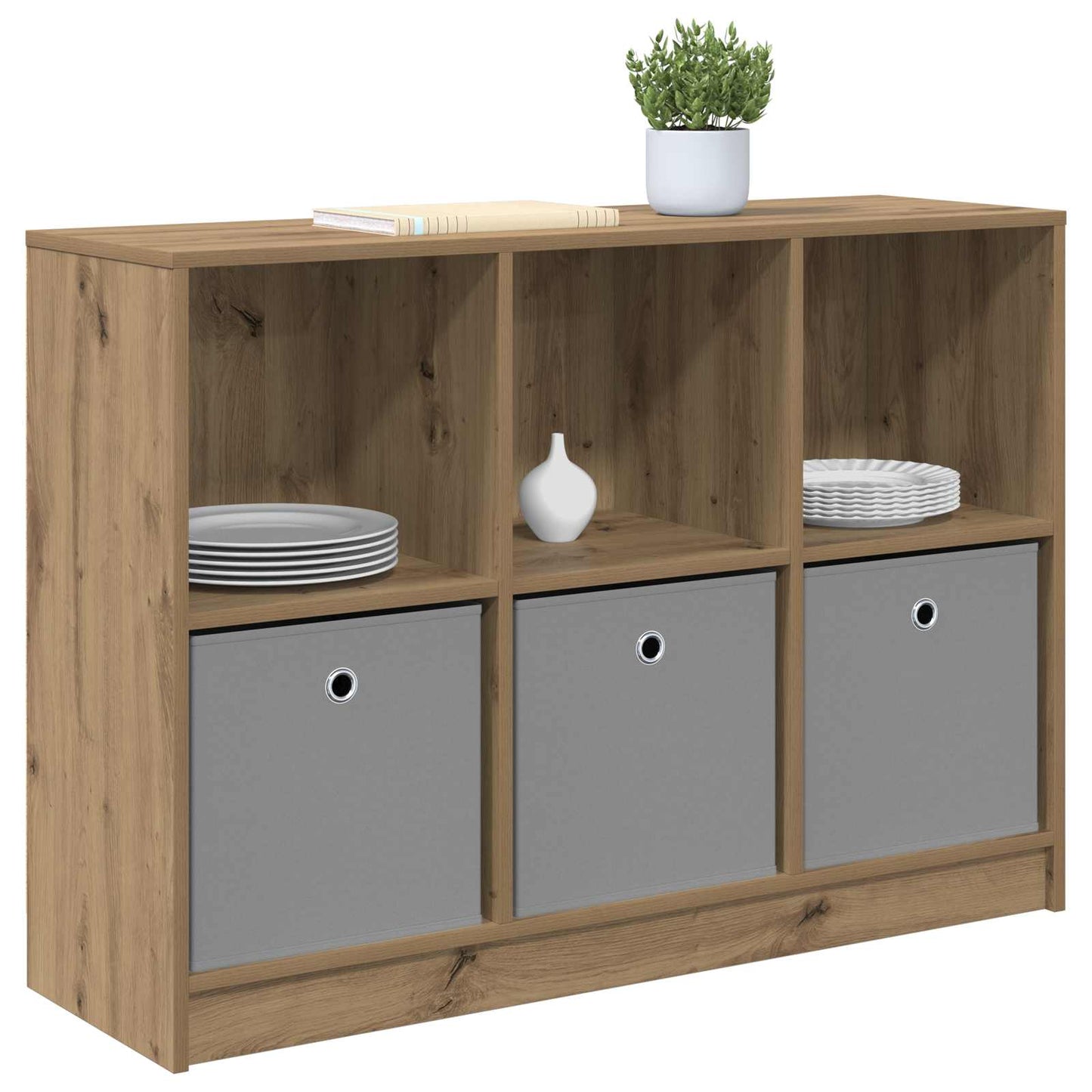 vidaXL Πλαϊνό γραφείο Artisan Oak 102 x 32 x 73,5 εκ