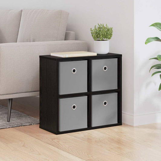 vidaXL Πλαϊνό γραφείο με συρτάρι Μαύρη Οξυά 49,5 x 22 x 47 εκ