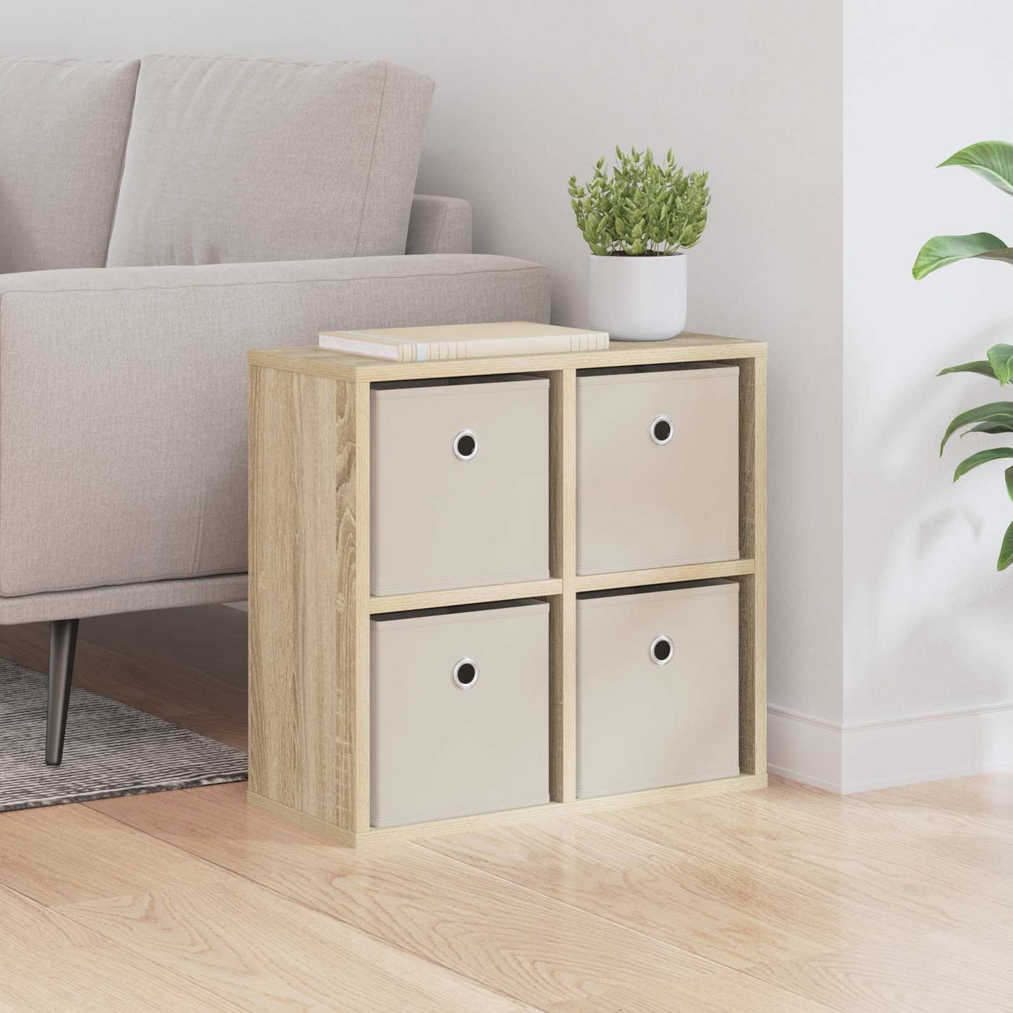 vidaXL Πλαϊνό γραφείο με συρτάρι Δρύς Sonoma 49,5 x 22 x 47 εκ