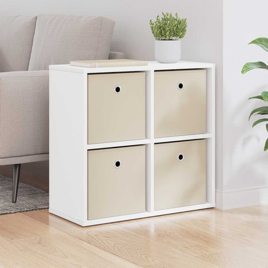 vidaXL Πλαϊνό γραφείο με συρτάρι Λευκό 59,5 x 27 x 57 εκ
