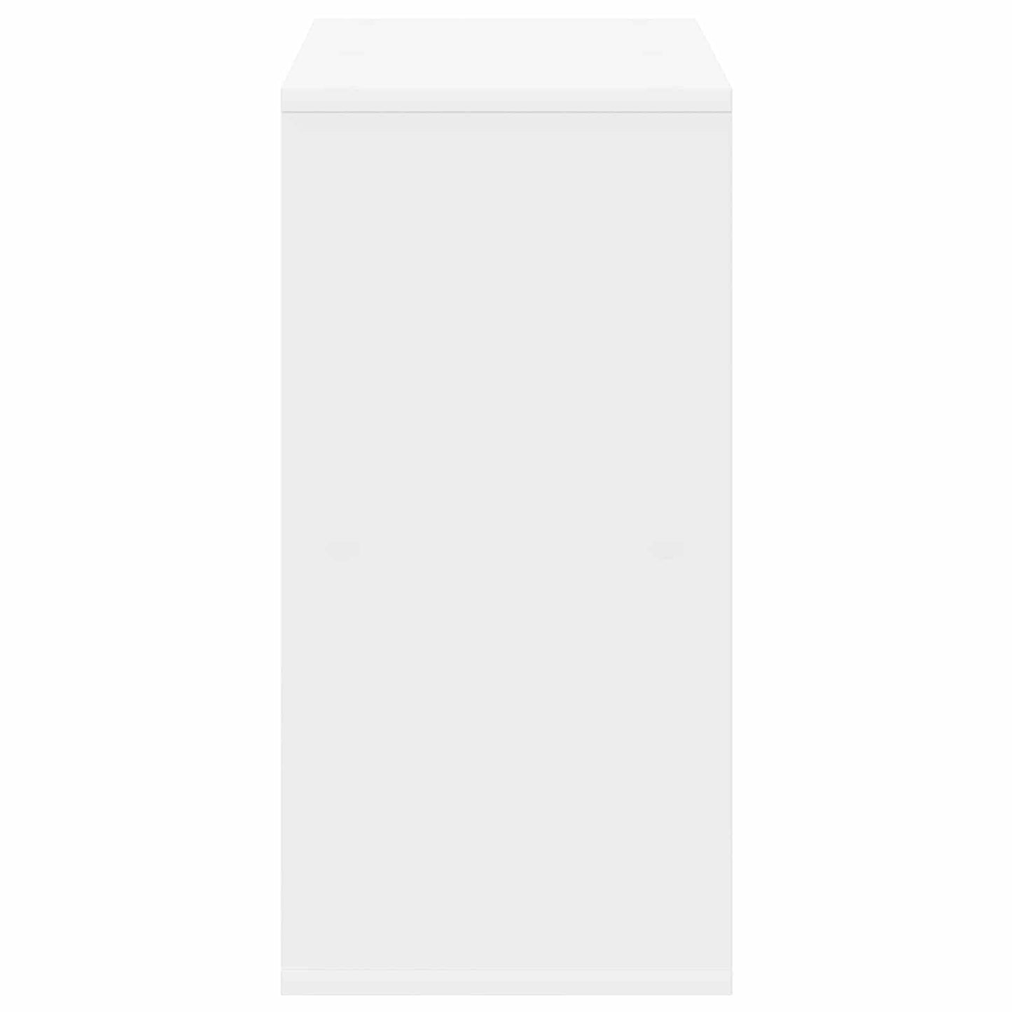vidaXL Πλαϊνό γραφείο με συρτάρι Λευκό 59,5 x 27 x 57 εκ