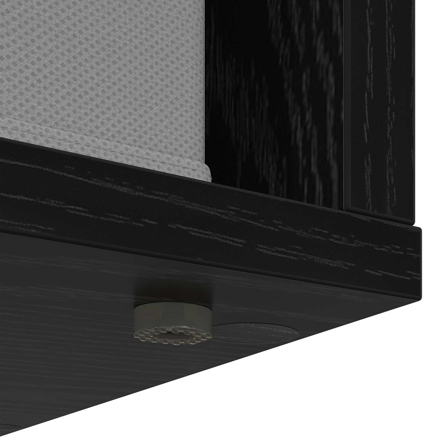 vidaXL Πλαϊνό γραφείο με συρτάρι Μαύρη Οξυά 59,5 x 27 x 57 εκ