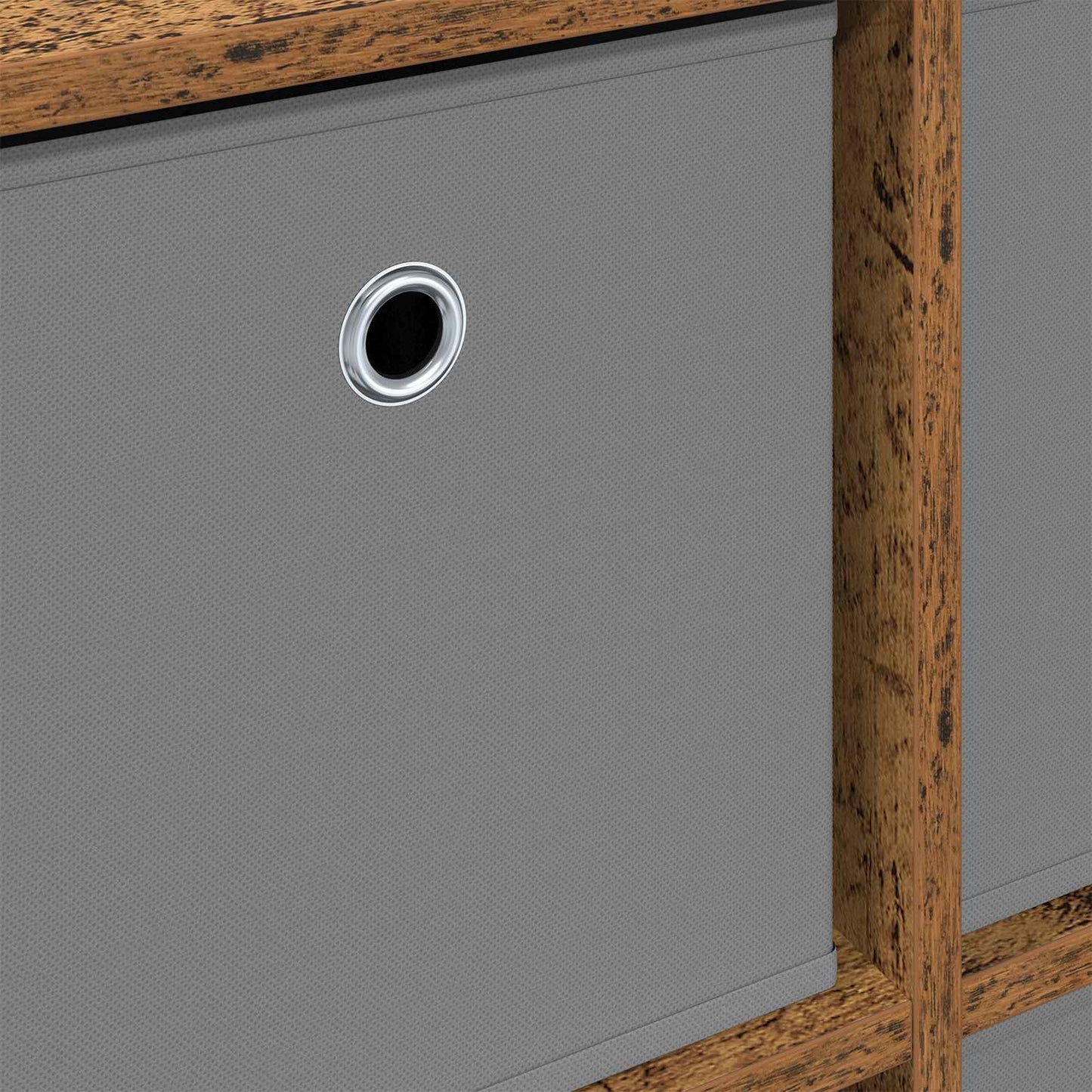 vidaXL Πλαϊνό γραφείο με συρτάρι Παλιό ξύλο 59,5 x 27 x 57 εκ