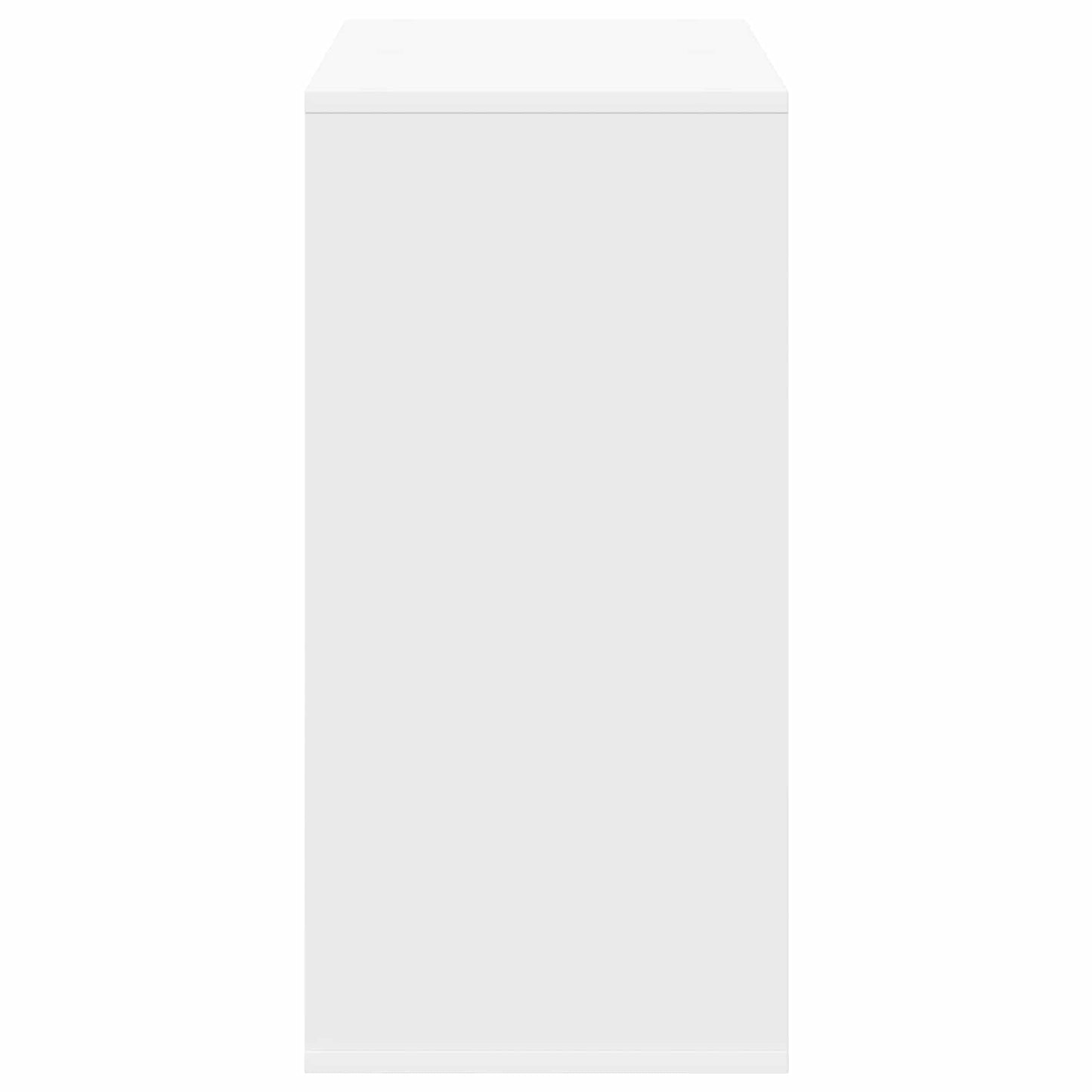 vidaXL Πλαϊνό γραφείο με συρτάρι Λευκό 68,5 x 32 x 67 εκ