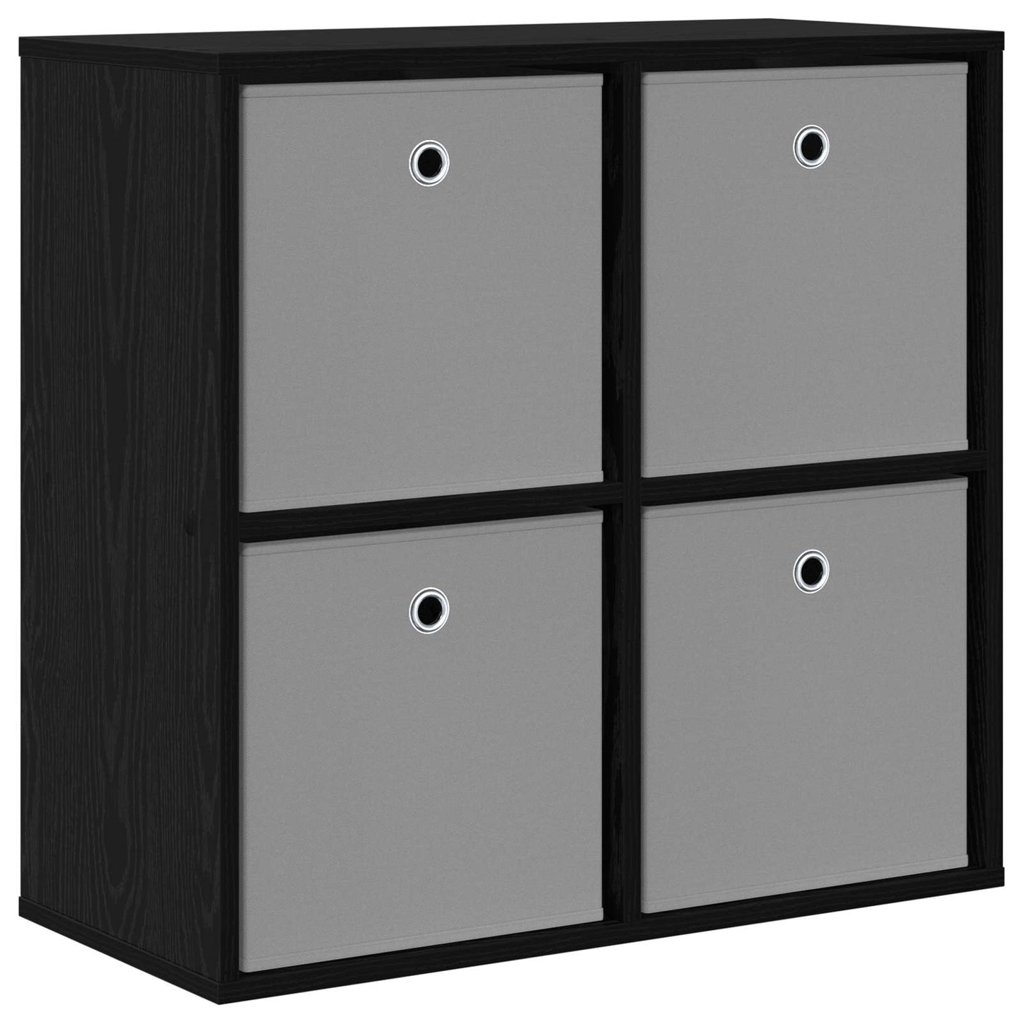 vidaXL Πλαϊνό γραφείο με συρτάρι Μαύρη Οξυά 68,5 x 32 x 67 εκ