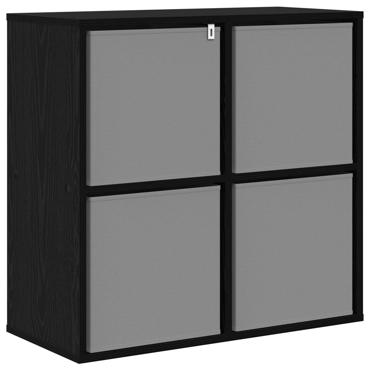vidaXL Πλαϊνό γραφείο με συρτάρι Μαύρη Οξυά 68,5 x 32 x 67 εκ