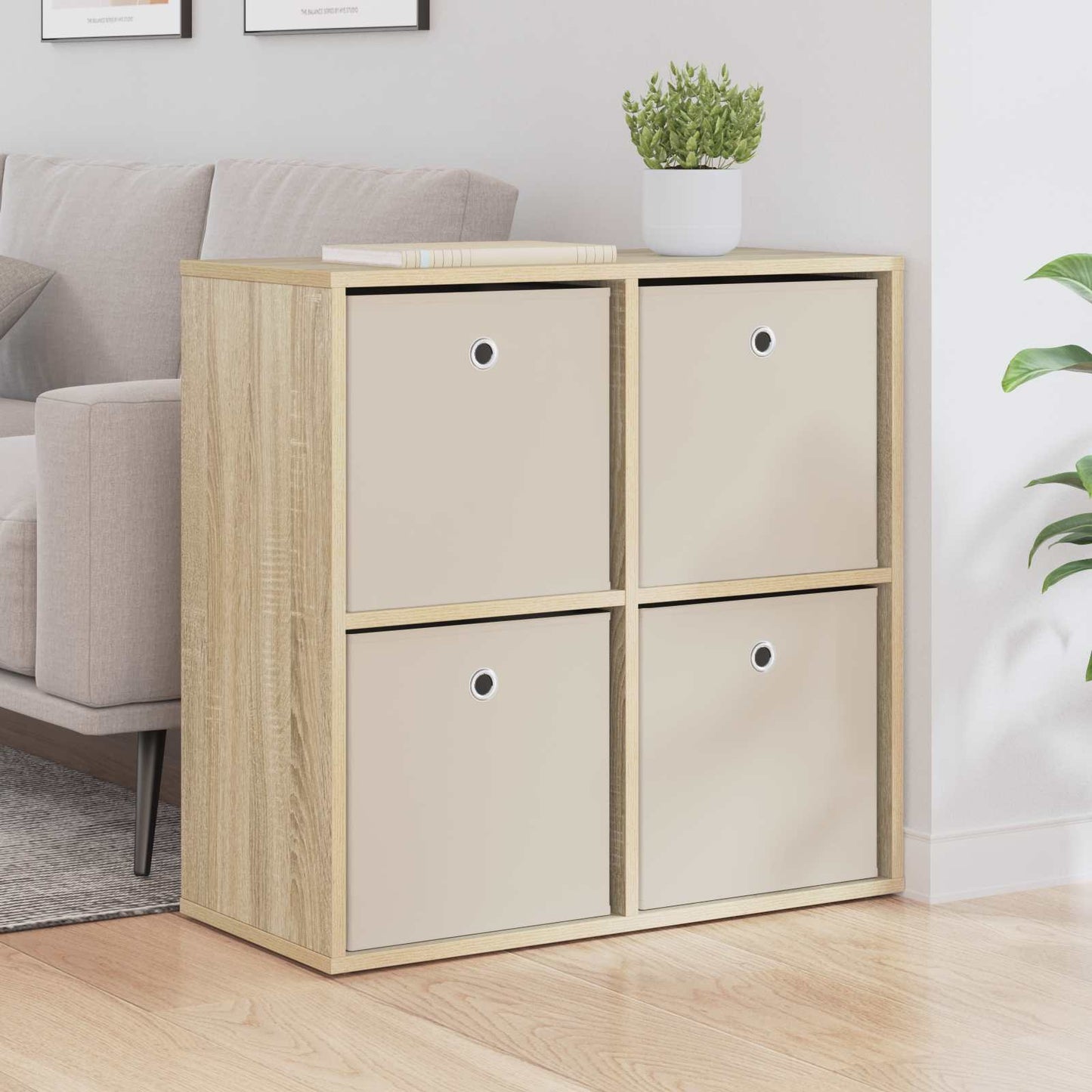 vidaXL Πλαϊνό γραφείο με συρτάρι Δρύς Sonoma 68,5 x 32 x 67 εκ
