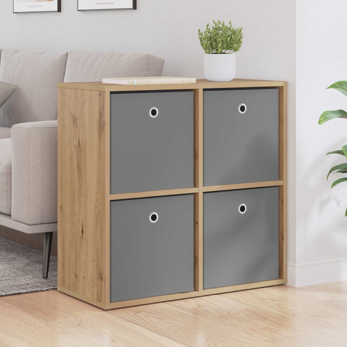 vidaXL Πλαϊνό γραφείο Artisan Oak 68,5 x 32 x 67 εκ