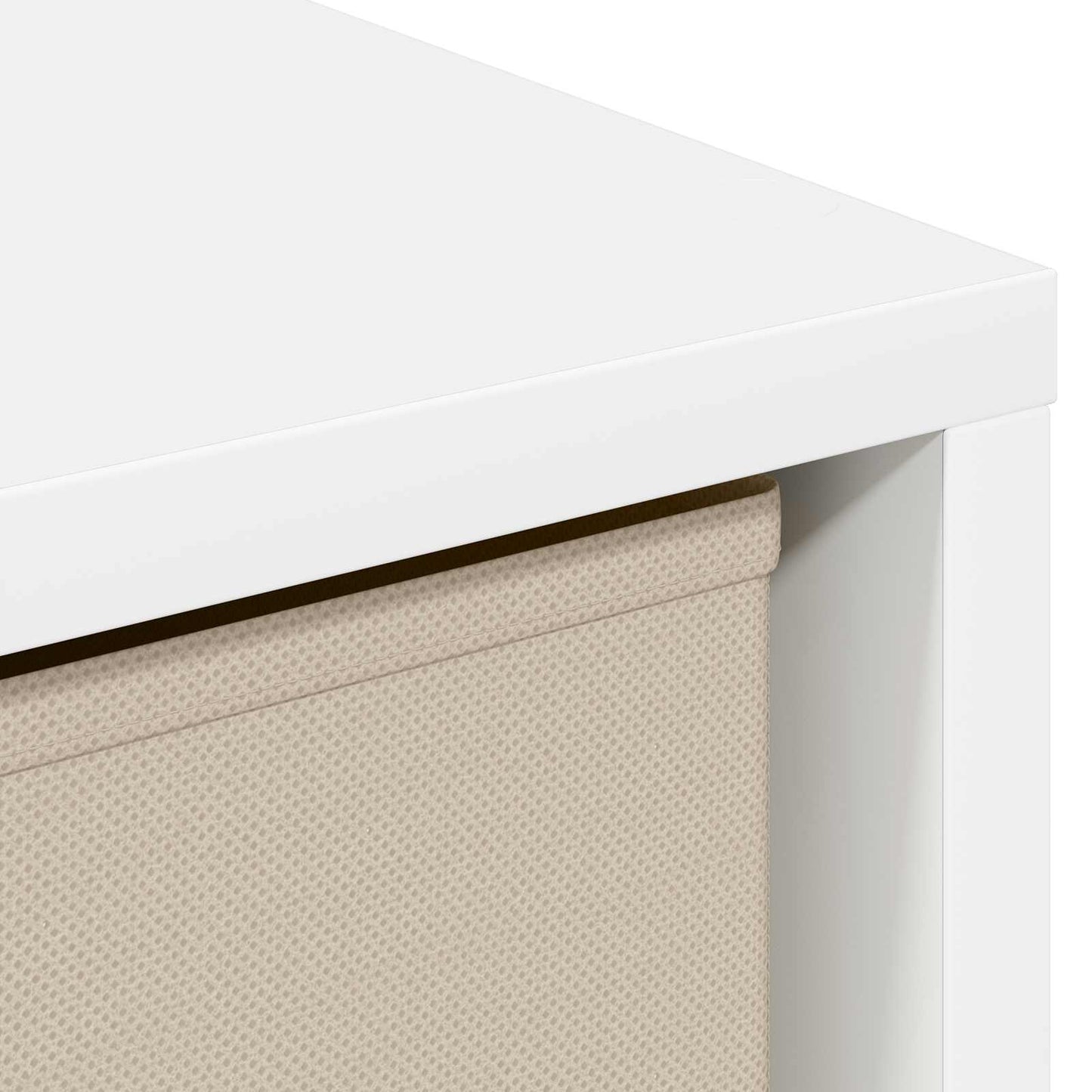 vidaXL Πλαϊνό γραφείο με συρτάρι Λευκό 25,5 x 22 x 69,5 εκ