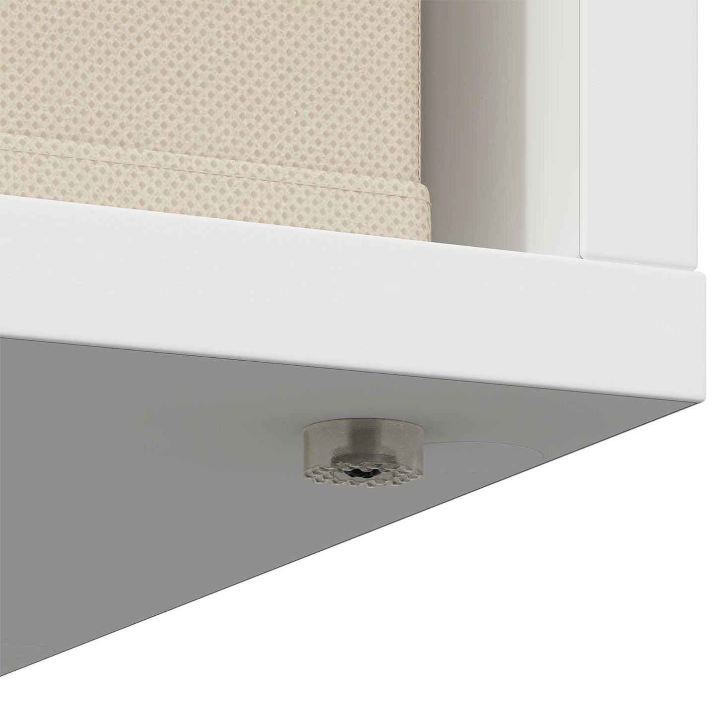 vidaXL Πλαϊνό γραφείο με συρτάρι Λευκό 25,5 x 22 x 69,5 εκ