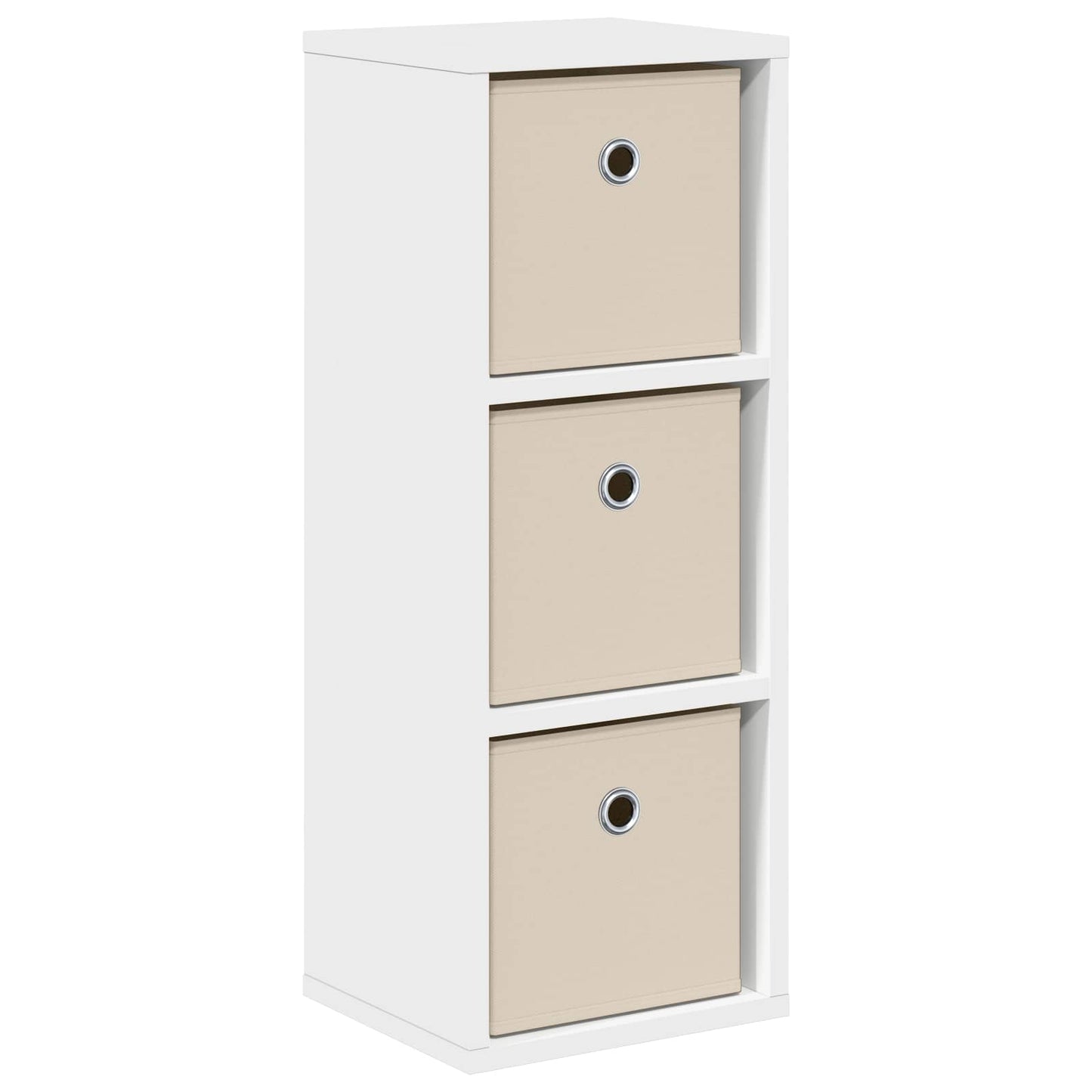 vidaXL Πλαϊνό γραφείο με συρτάρι Λευκό 25,5 x 22 x 69,5 εκ