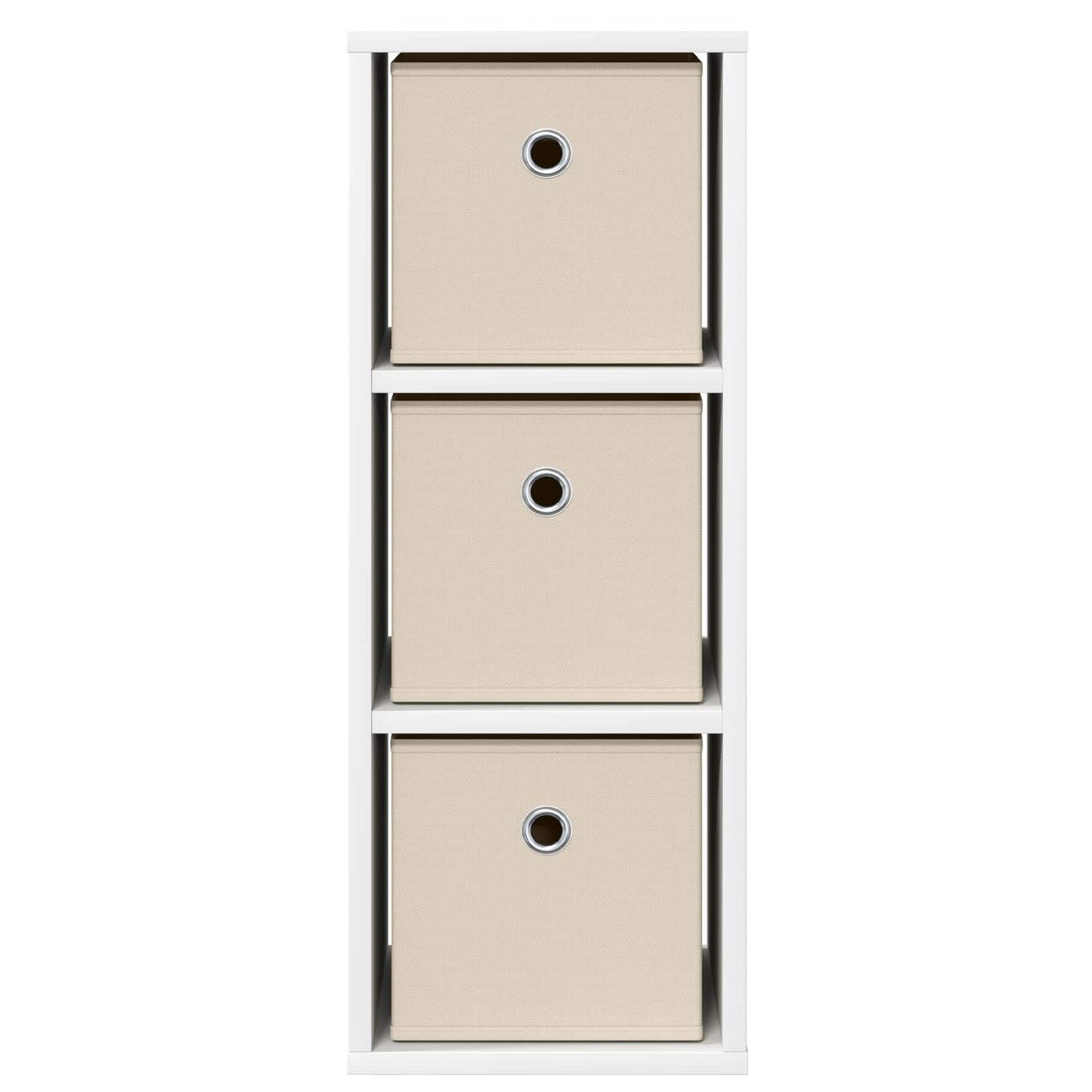 vidaXL Πλαϊνό γραφείο με συρτάρι Λευκό 25,5 x 22 x 69,5 εκ